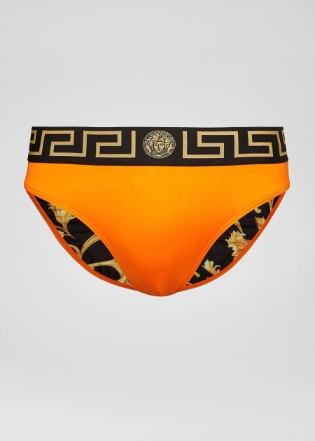 Pantaloni Scurti Inot Versace Greca Border Barbati | HQZNRCD-38